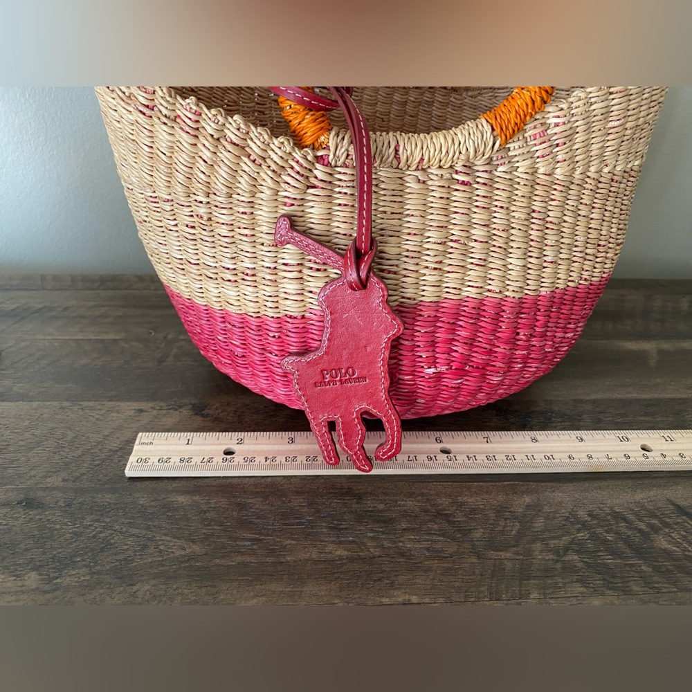 Ralph Lauren (NWOT) hand woven wicker bag - Picture 7 of 10